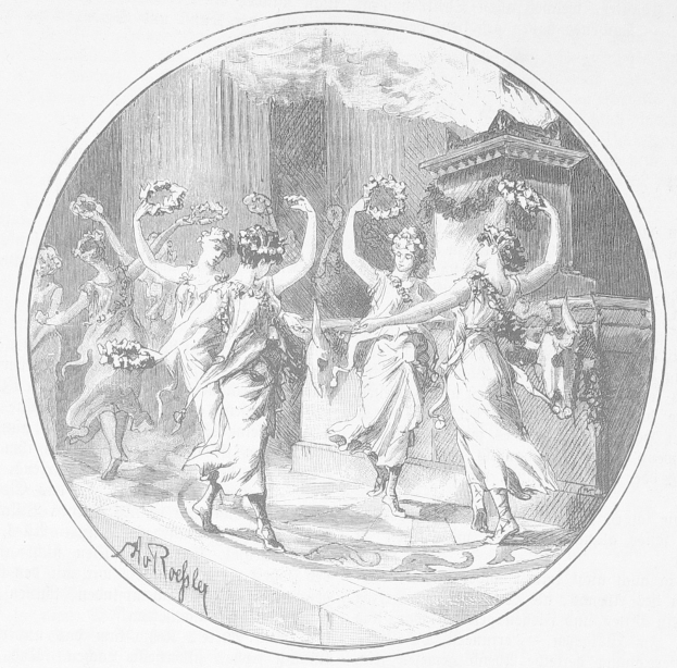 Ein Buchumschlag mit einer lebendigen Illustration einer Gruppe tanzender Frauen in dynamischen, synchronen Posen mit detaillierter Kleidung und Gesichtsmerkmalen.