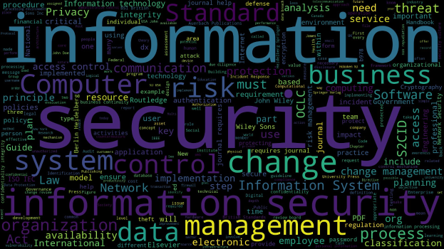 Ein kreisförmiges Wortwolkenbild mit "Information Security" in verschiedenen Sprachen, am größten in der Mitte und kleinere Wörter strahlen nach außen, in Blauschattierungen.