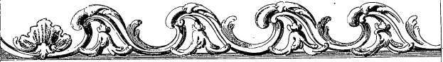 Schwarz-weißes dekoratives Design mit komplexen Wirbeln und Kurven, das das Wort "ländlich" in fetter Schrift in der Mitte zeigt.