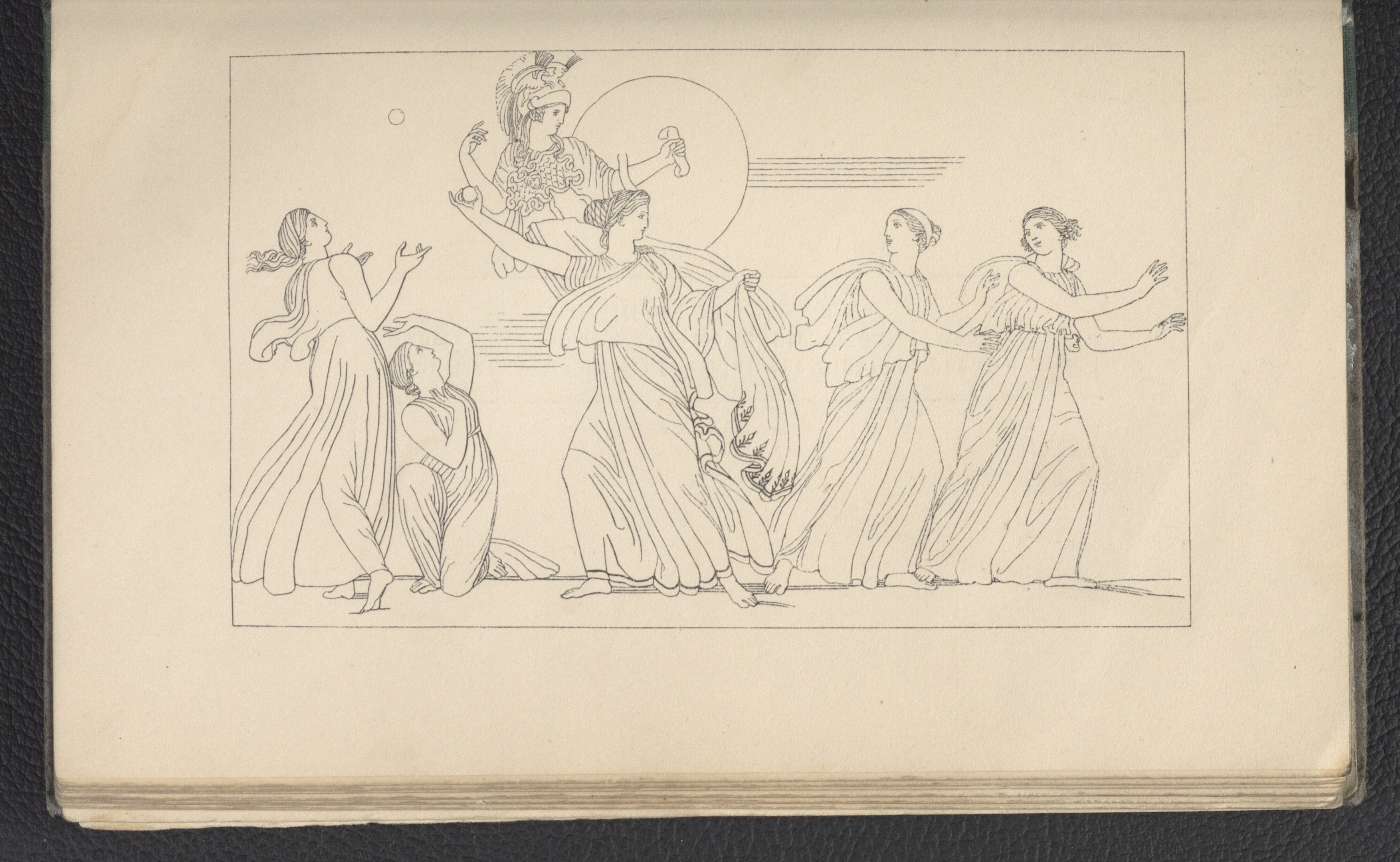 Ein Buchumschlag mit einer leuchtenden Illustration einer Gruppe von Frauen, die in energischen, synchronen Posen tanzen.