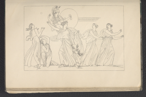 Ein Buchumschlag mit einer leuchtenden Illustration einer Gruppe von Frauen, die in energischen, synchronen Posen tanzen.