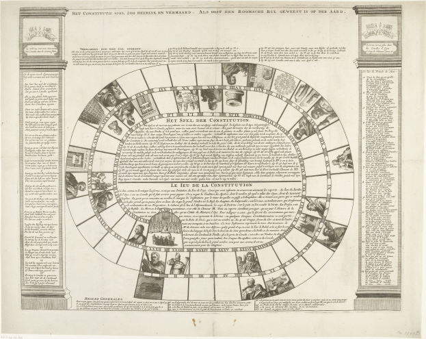 Ein Papierdiagramm mit dem Titel 'Wheel of Life', unterteilt in farbige Abschnitte, die verschiedene Lebensphasen darstellen, mit begleitendem Text, der die Performer, Daten und Rollen beschreibt.